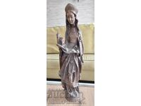 Sculptură în lemn masiv pentru cunoscători, înălțime 50 cm