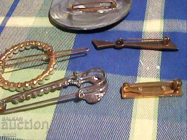 Lot de broșe frumoase, placate cu aur și argint - 5