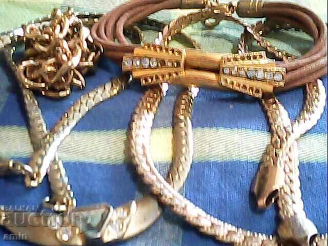 Παρτίδα επιχρυσωμένων κοσμημάτων περίπου 150γρ - 5