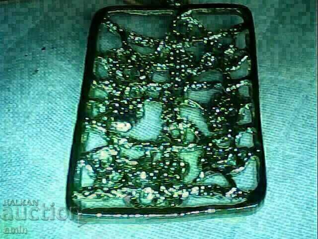 beautiful silver plated necklace with crystals - 5