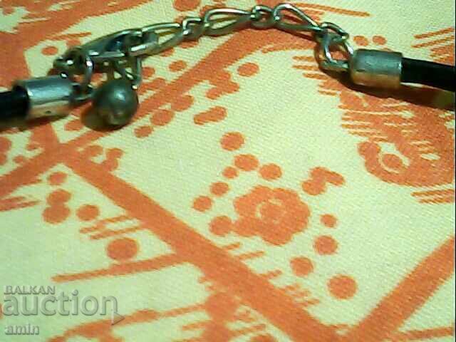 Δημοπρασία Παλιό επαργυρωμένο κολιέ και βραχιόλι με φυσική πέτρα