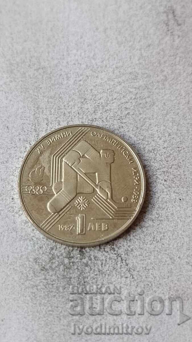 1 lev 1987 XV Jocuri Olimpice de iarnă, Calgary 1988