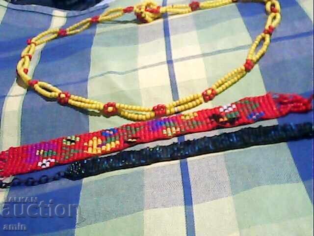 Beaded necklace and bracelets