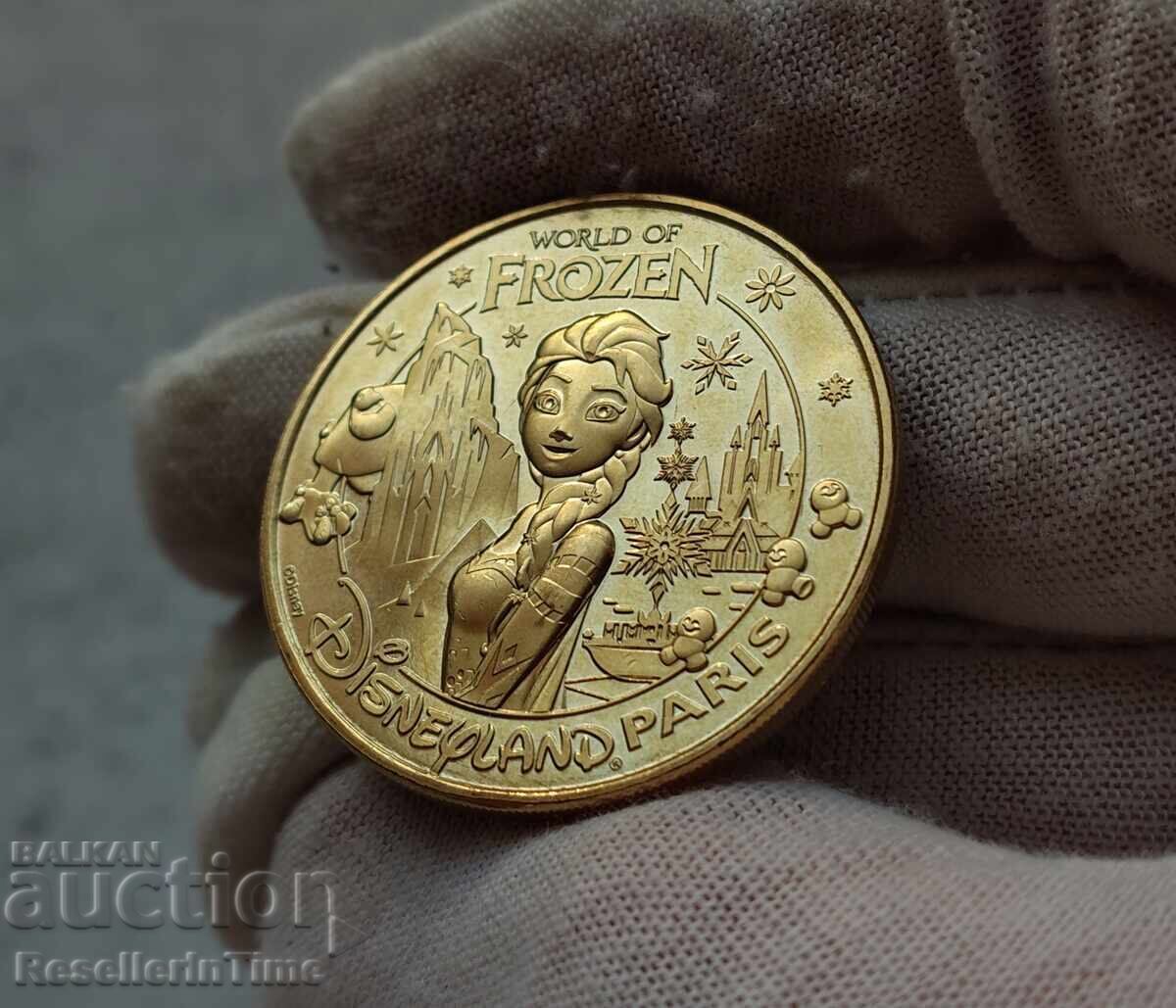 Plachetă Frozen, 2026, suvenir din Disneyland