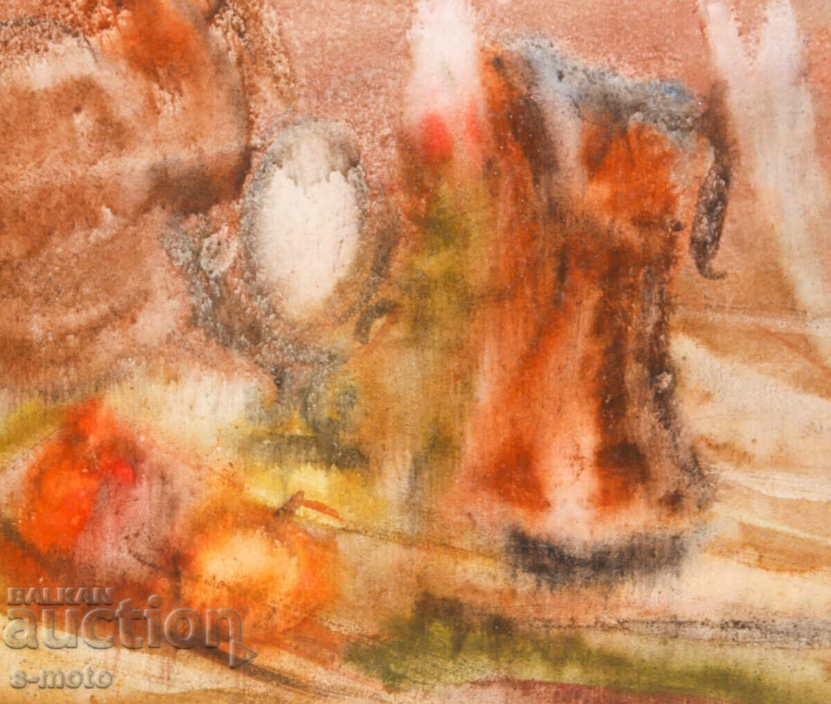 Pictură acuarelă natură moartă cu flori - 5