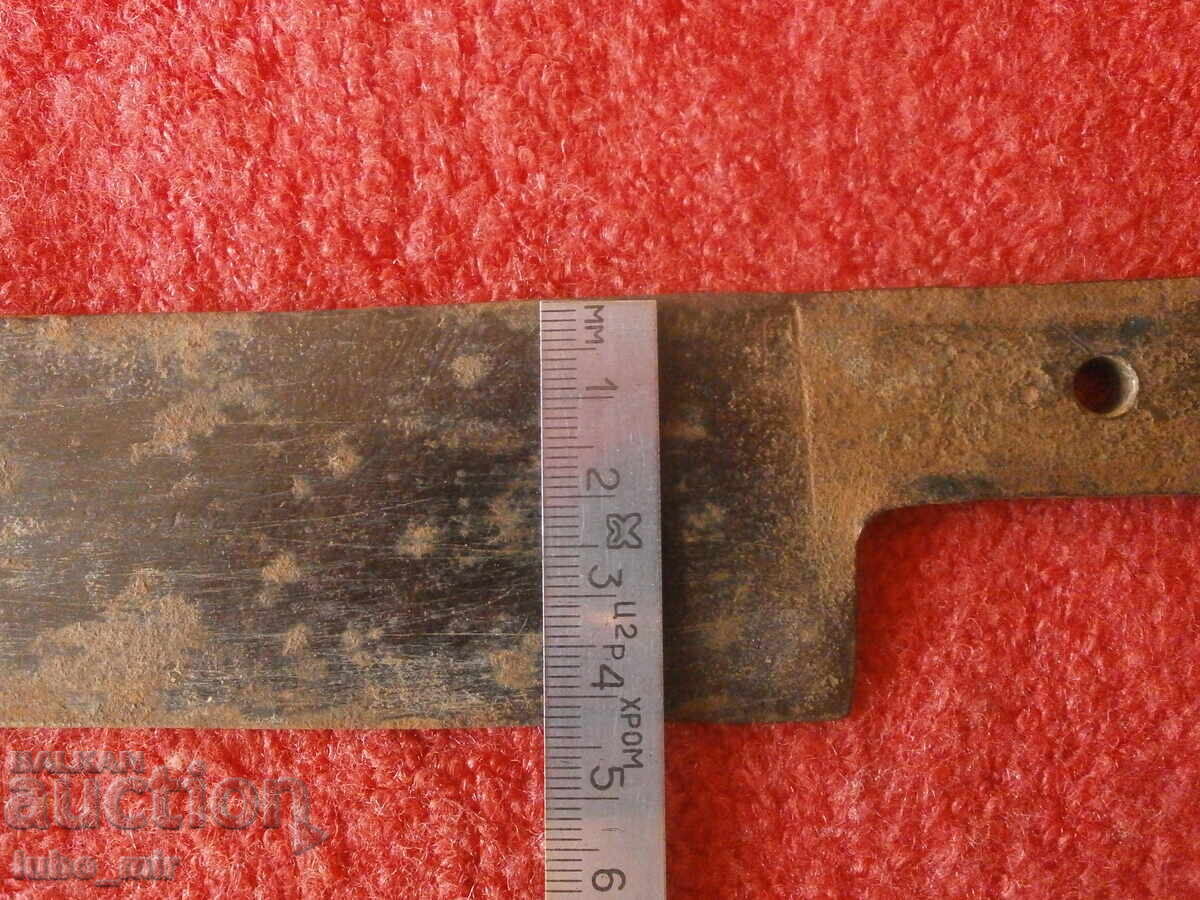 Auction  OLD LARGE FORGED KNIFE - RESTORATION PROJECT