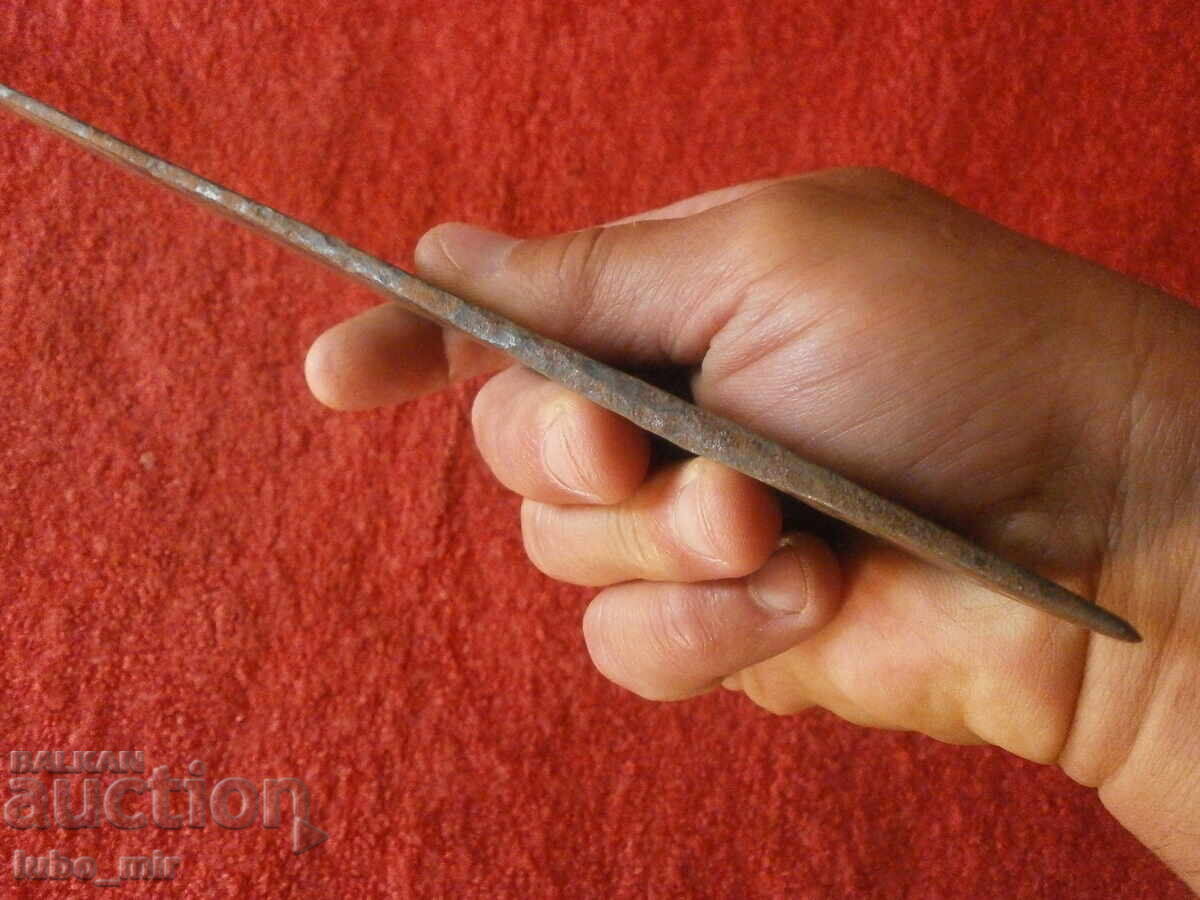 OLD LARGE FORGED KNIFE - RESTORATION PROJECT - 5