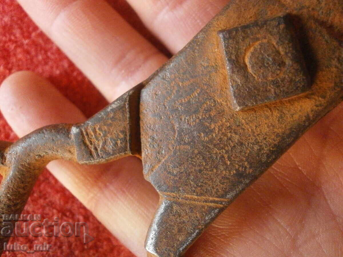 FOARFECĂ VECHE MARE FORJATĂ DATATĂ - 1852 - 7