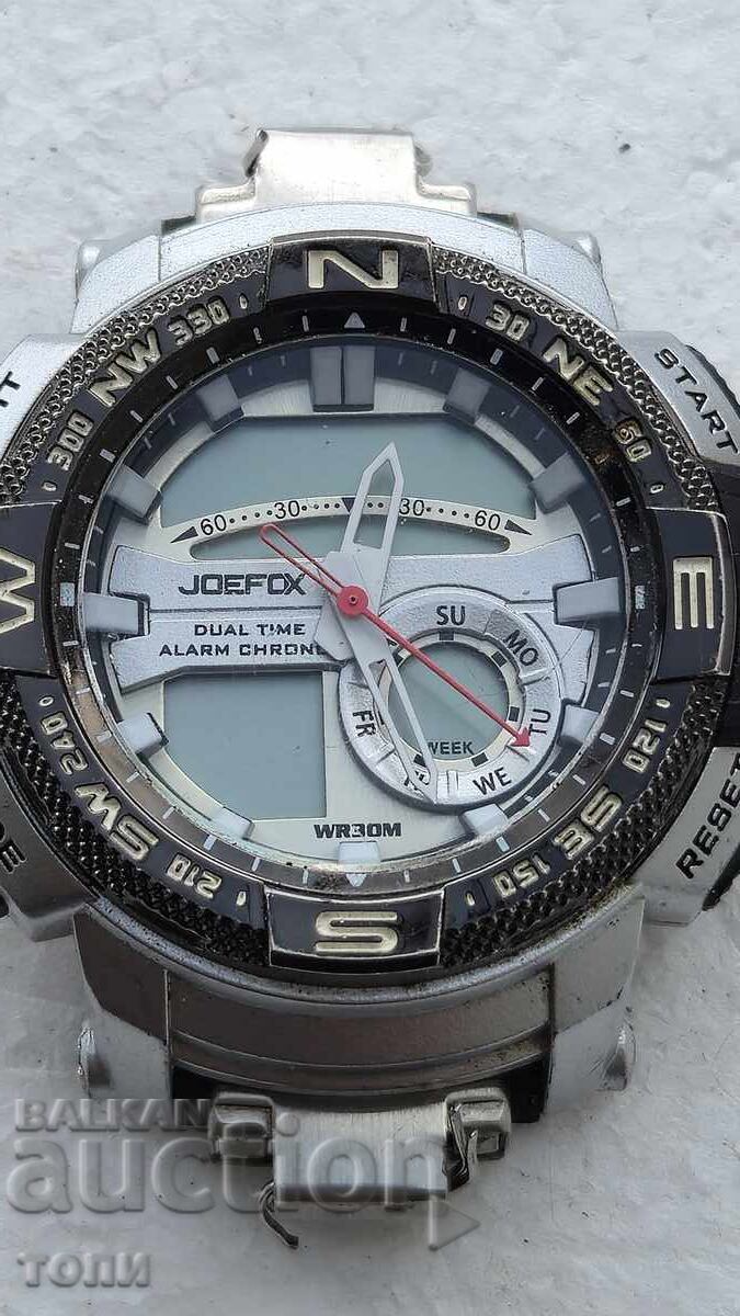 Аукцион JOEFOX CHRONOGRAPH QUARTZ РЯДЪК НЕ ЗНАМ ДАЛИ РАБОТИ БЗЦ