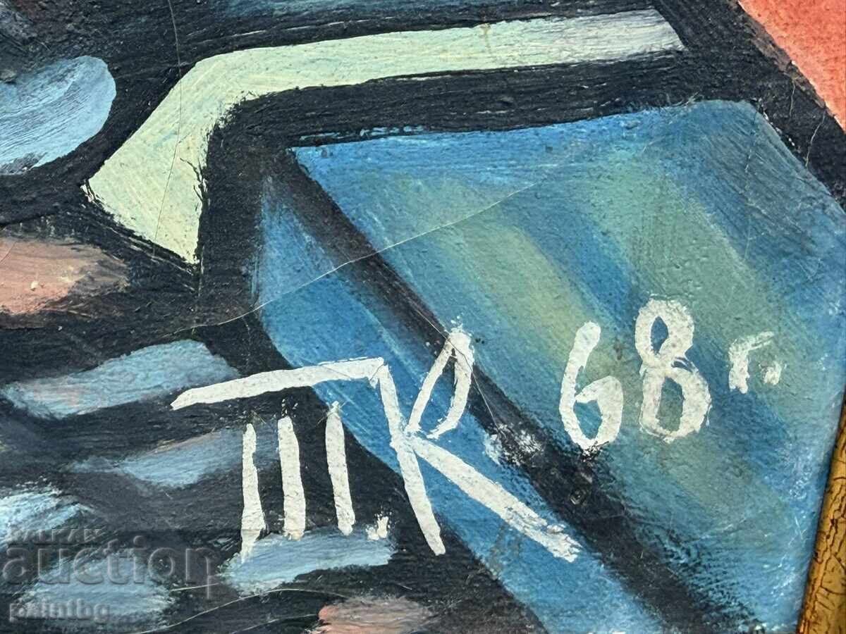 Auction  Todor Kalpakchiev, great oil painting 1968