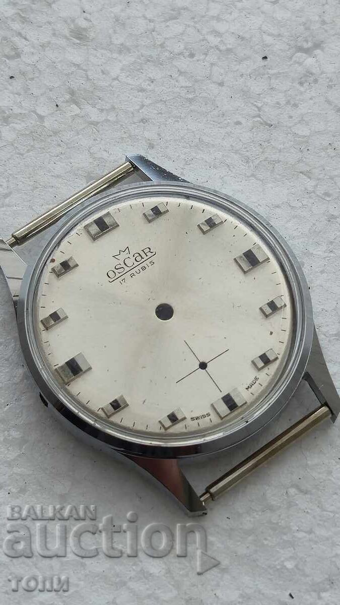 Auction  OSCAR SWISS MADE RARE WITHOUT MOVEMENT NO RESERVE PRICE !!!