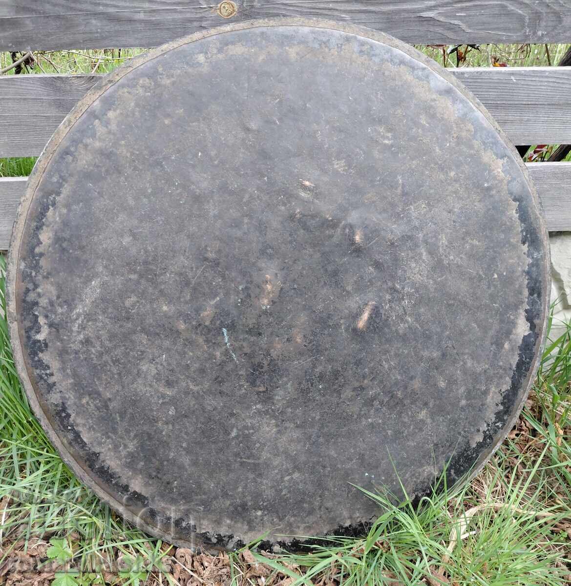 80 cm copper tray, blue, 8 kilograms - 5