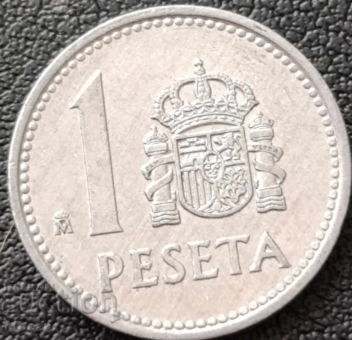 1 песета Испания 1985
