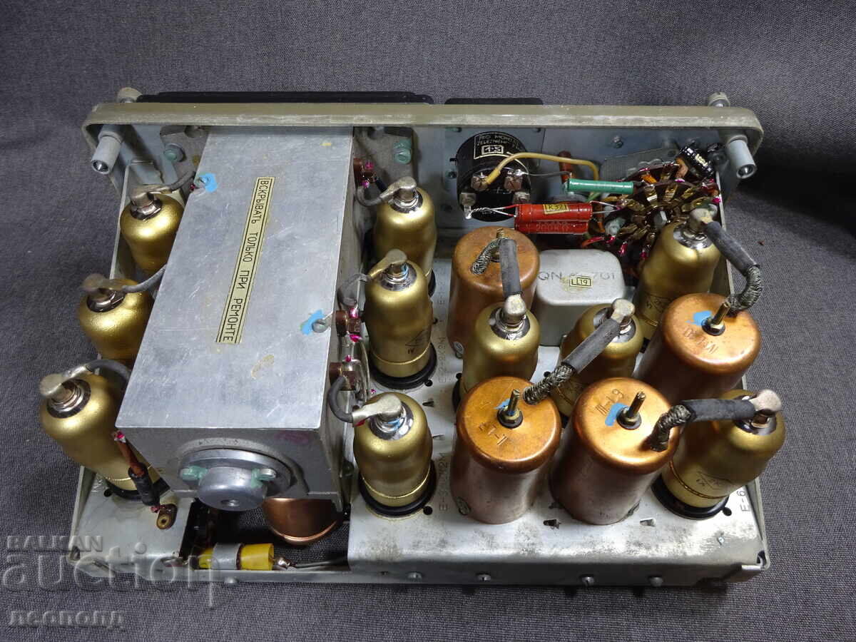 СТАР РУСКА СОЦ СССР ЛАМПОВА ВОЕННА РАДИОСТАНЦИЯ А-7-Б - 5