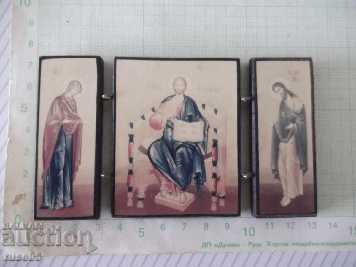 Icoană triplă pliabilă