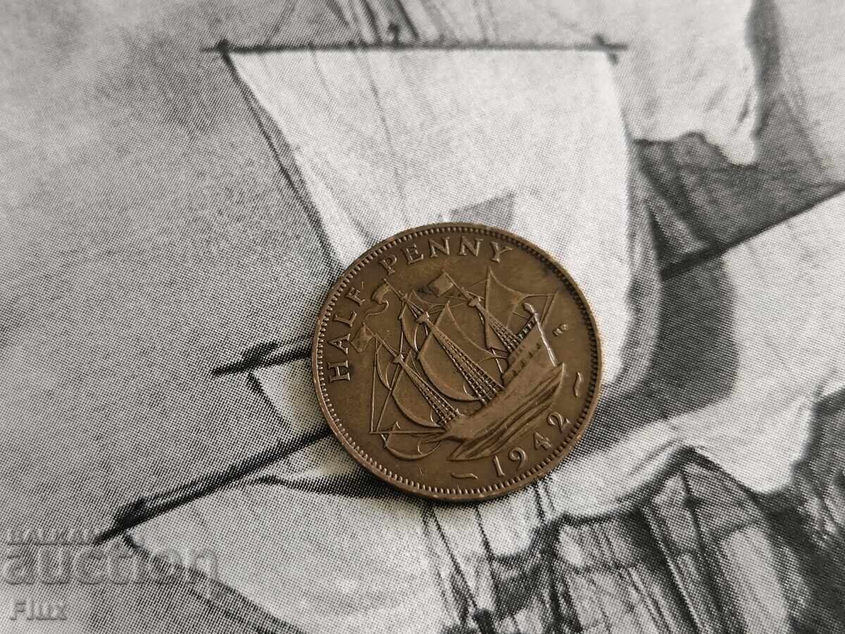 Coin - Great Britain - 1/2 (half) penny | 1942