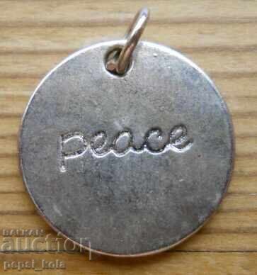 Medalion cu semnul păcii - stil hippie cu preț € 1.00 | 1.96 BGN