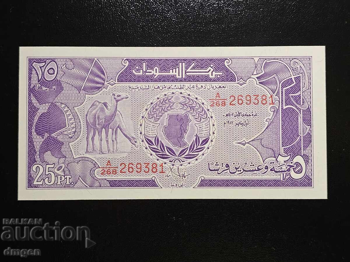 25 пиастри Судан 1987 UNC