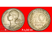 Ⰺ OWL (1962-2001): ФРАНЦИЯ ★ 10 САНТИМА 1970 МОНЕТА ОТКРИТИЕ!