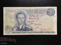 20 franci Luxemburg 1966