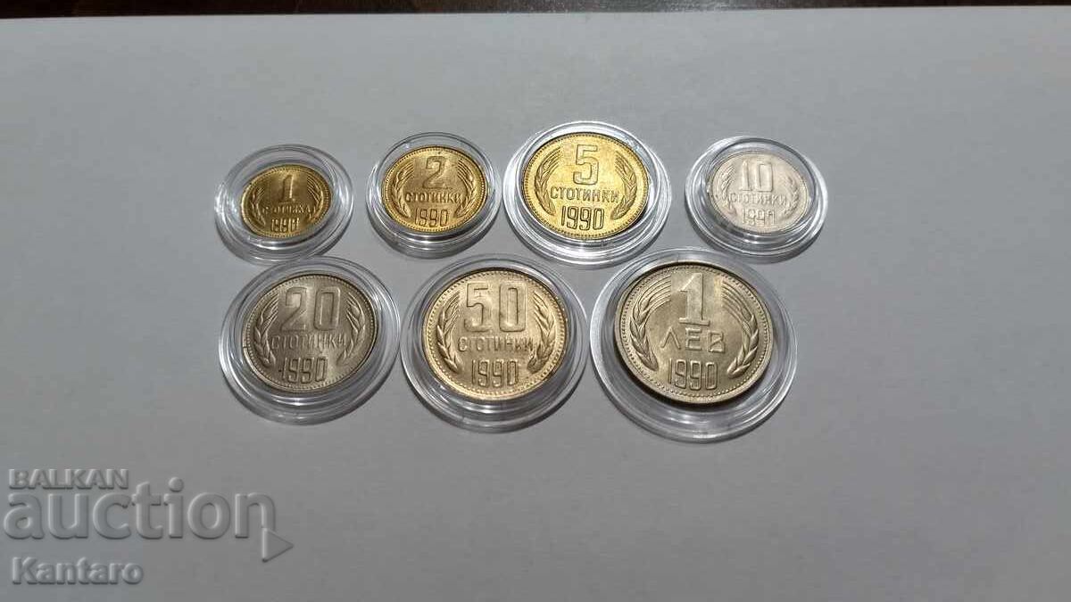 Monedă - BULGARIA - LOT COMPLET - 1990 - EXCELENT cu preț € 13.00 | 25.43 BGN