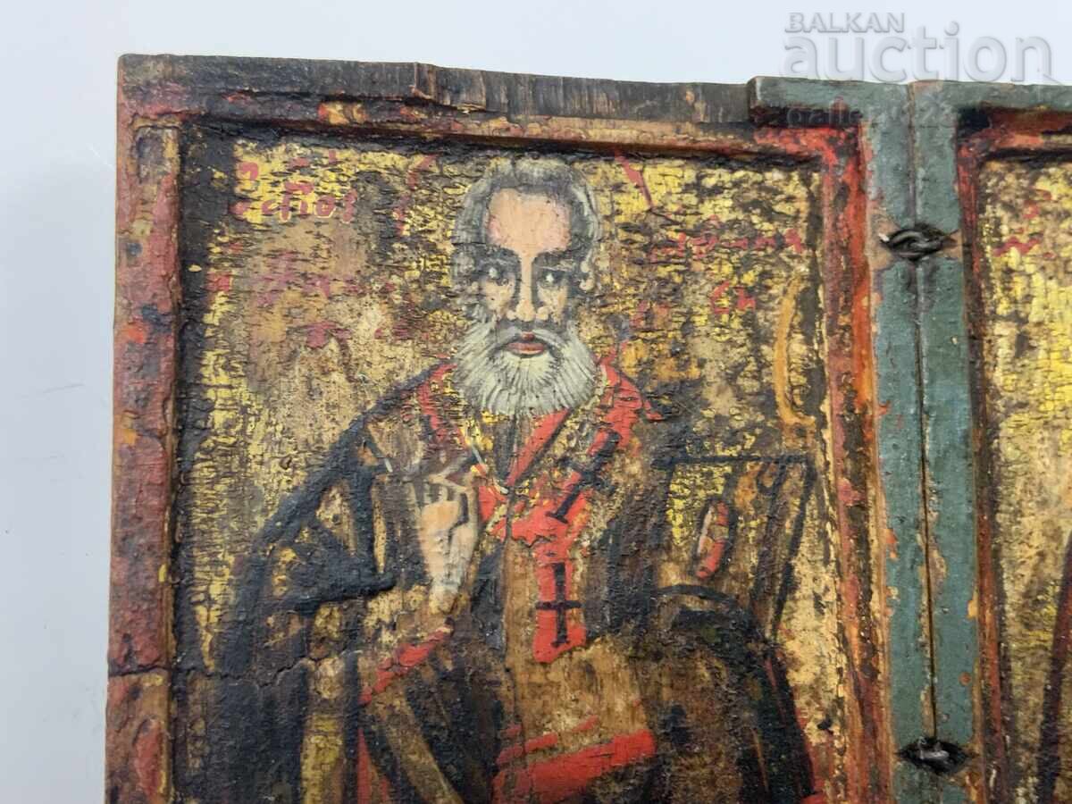 Livrarea Mică icoană triptic bulgărească din perioada Renașterii, Triavna, secolul al XIX-lea