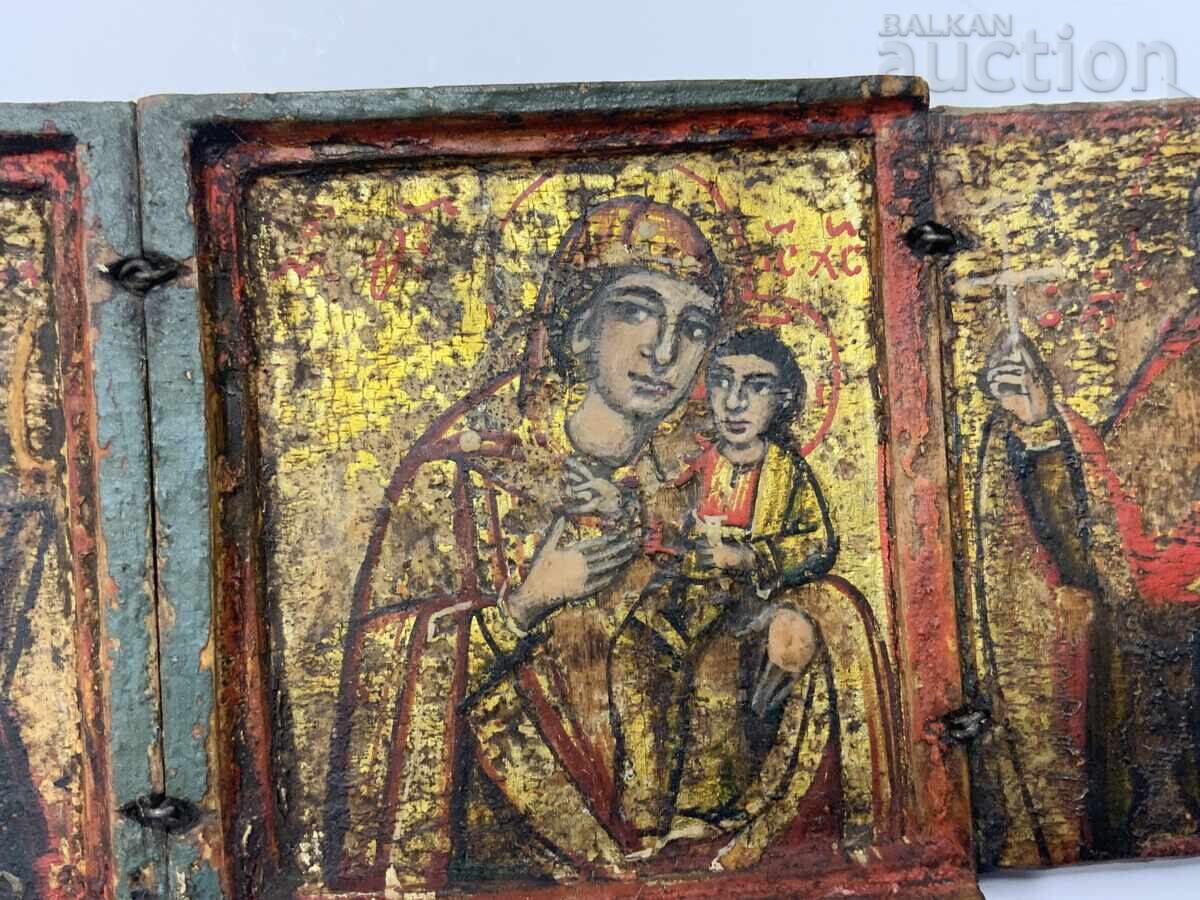 Mică icoană triptic bulgărească din perioada Renașterii, Triavna, secolul al XIX-lea - 5