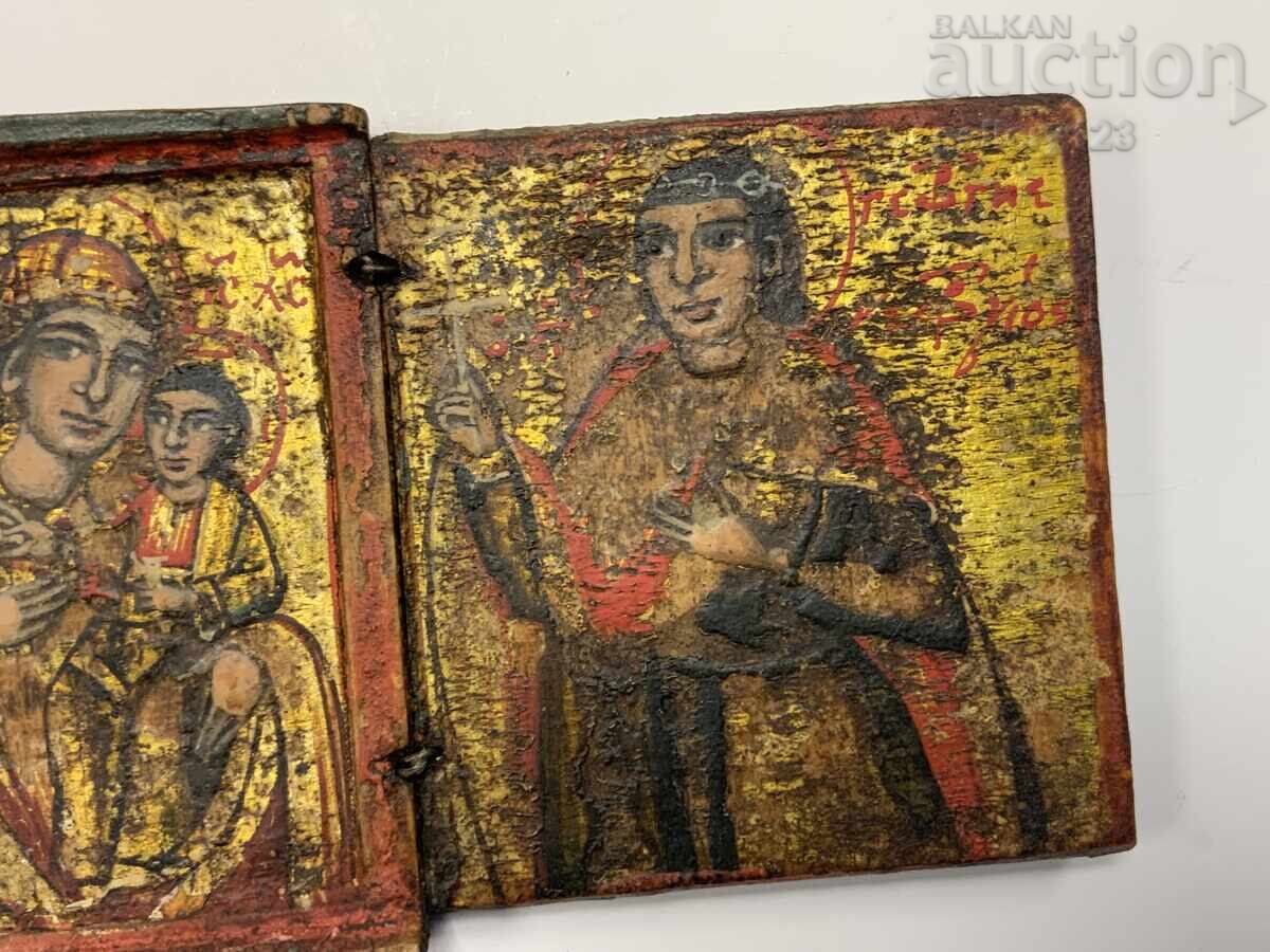 Mică icoană triptic bulgărească din perioada Renașterii, Triavna, secolul al XIX-lea - 6