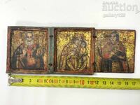 Mică icoană triptic bulgărească din perioada Renașterii, Triavna, secolul al XIX-lea