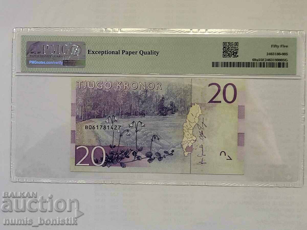 20 coroane Suedia 2015 PMG 55 About Uncirculated cu preț € 47.00 | 91.92 BGN