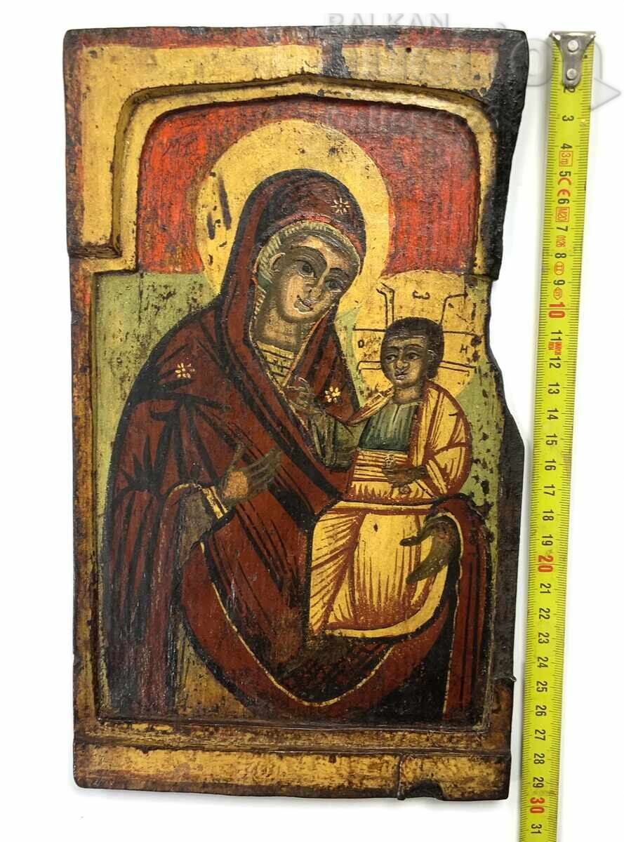 Възрожденска домашна икона тревненска школа началото на19век с цена € 14.55 | 28.46 лв.