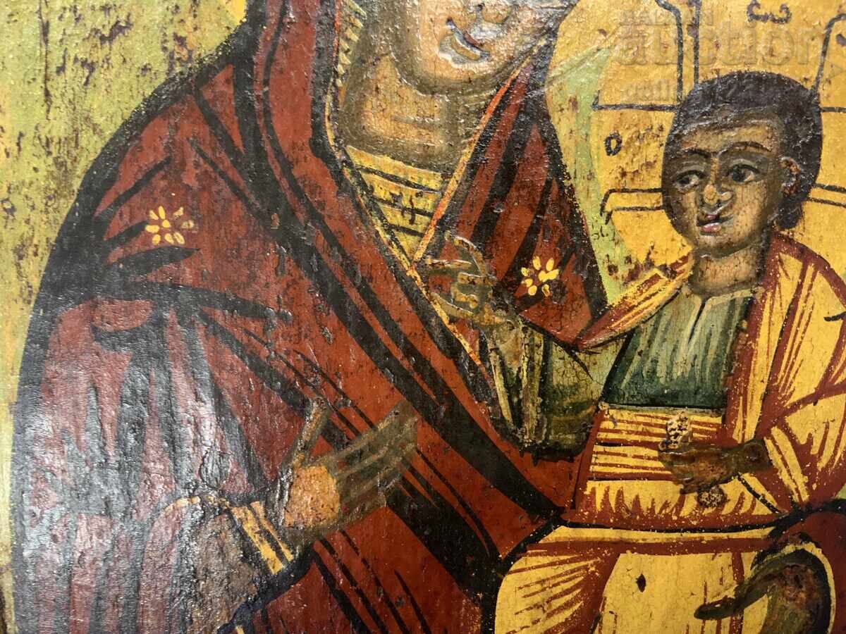 Възрожденска домашна икона тревненска школа началото на19век - 5