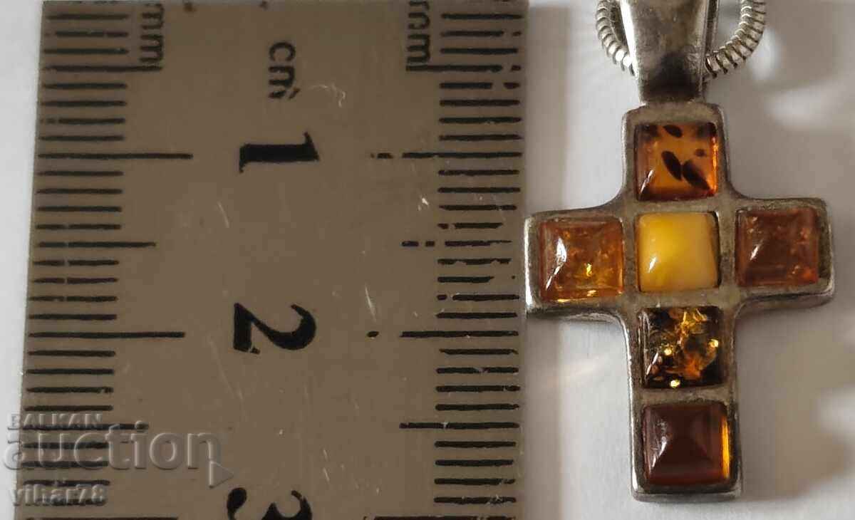 Αργυρός Σταυρός με Αλυσίδα - 5