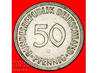 Ⰺ TIP NON-COMUNIST (1949-2001): GERMANIA★ 50 PFENIG 1950J