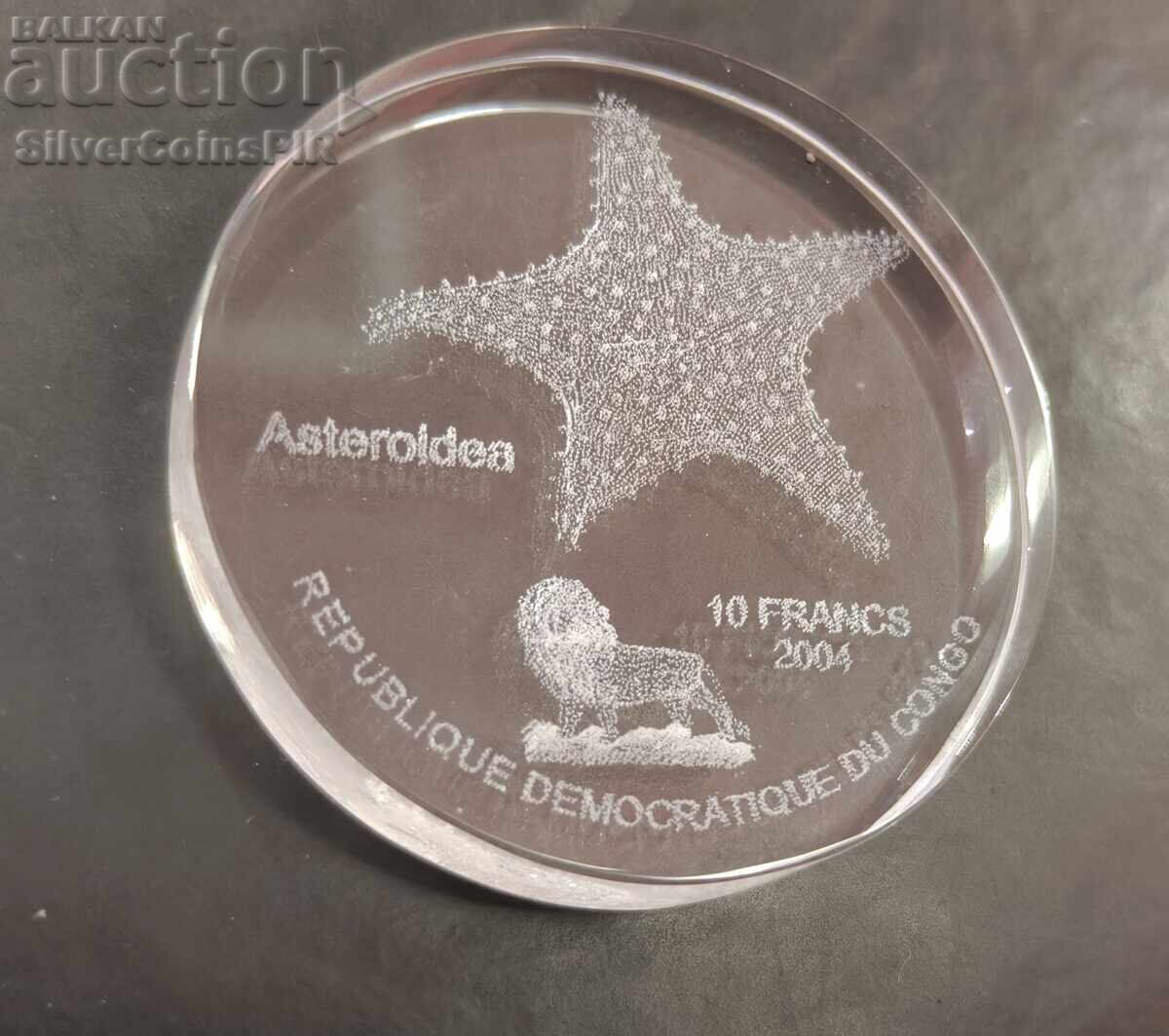 Sticlă 10 Franci Stea de Mare 2004 Congo cu preț € 34.34 | 67.16 BGN