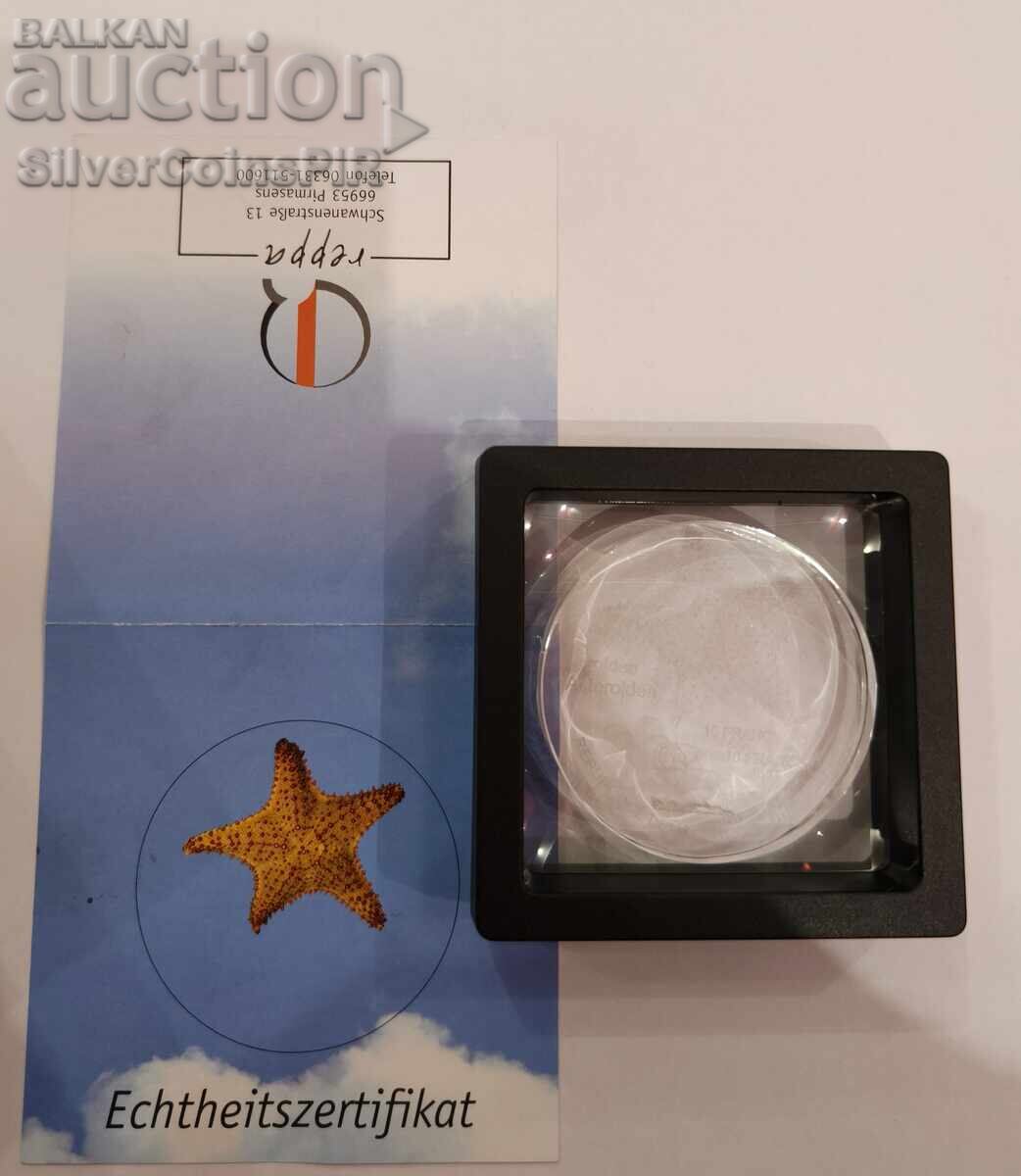 Licitație Sticlă 10 Franci Stea de Mare 2004 Congo