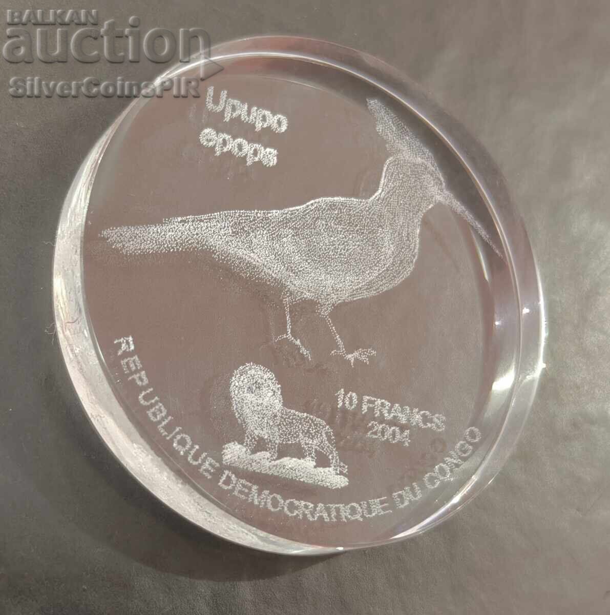 Monedă 10 Franci Ciocănitoare 2004 Congo cu preț € 34.34 | 67.16 BGN