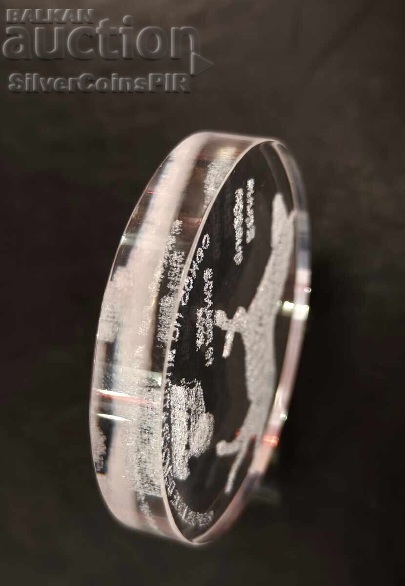 Δημοπρασία Γυάλινο νόμισμα 10 Φράγκα Ζέβρα 2004 Κονγκό