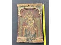 Българска икона Богородица с Младенеца Трявна края на 19век.