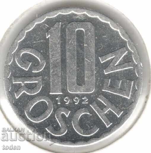 Austria-10 Groschen-1992-KM# 2878