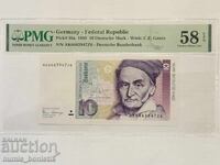 10 mărci Republica Federală Germania 1989 PMG 58 EPQ