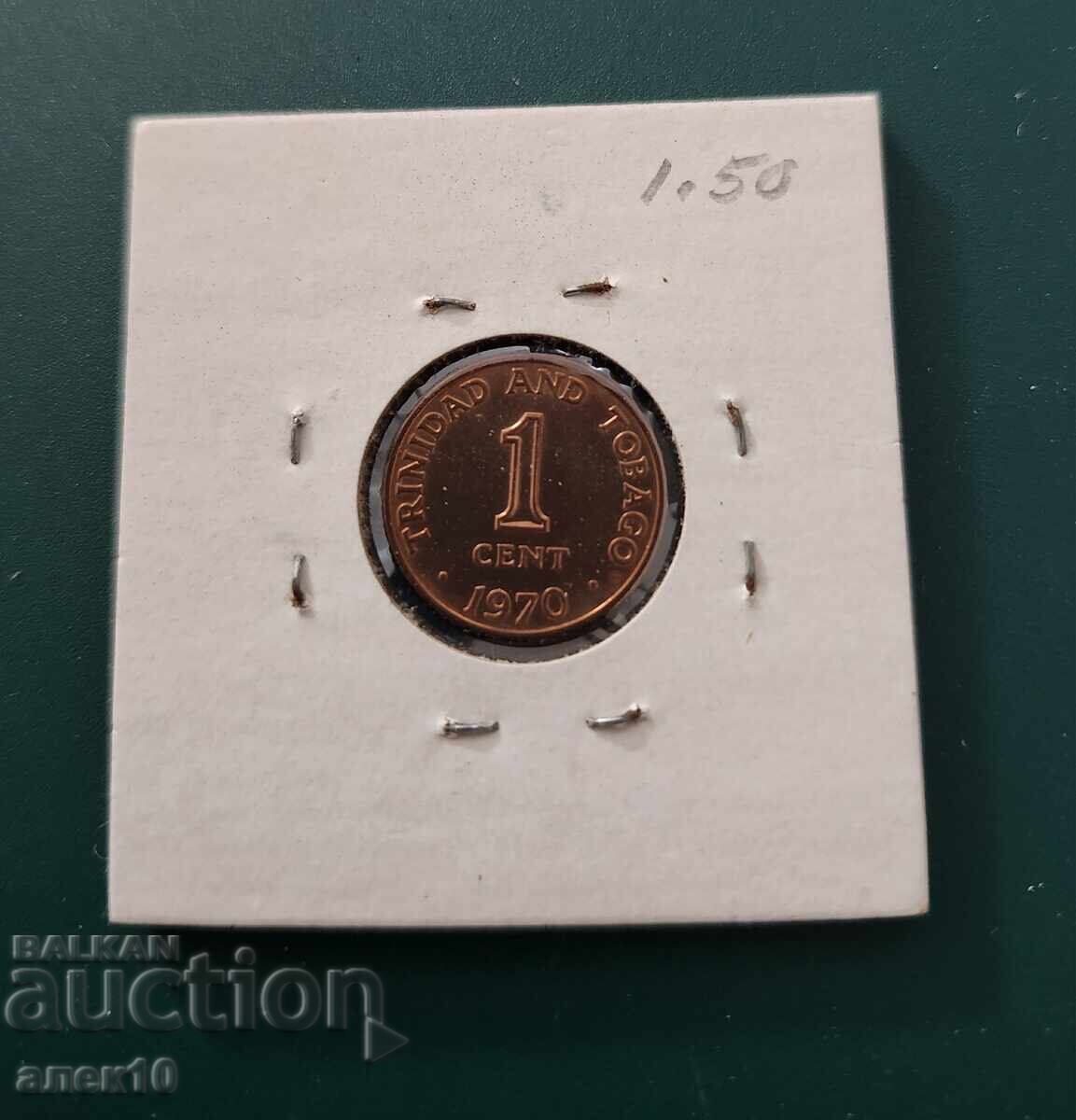Trinidad 1 cent 1970 cu preț € 0.60 | 1.17 BGN