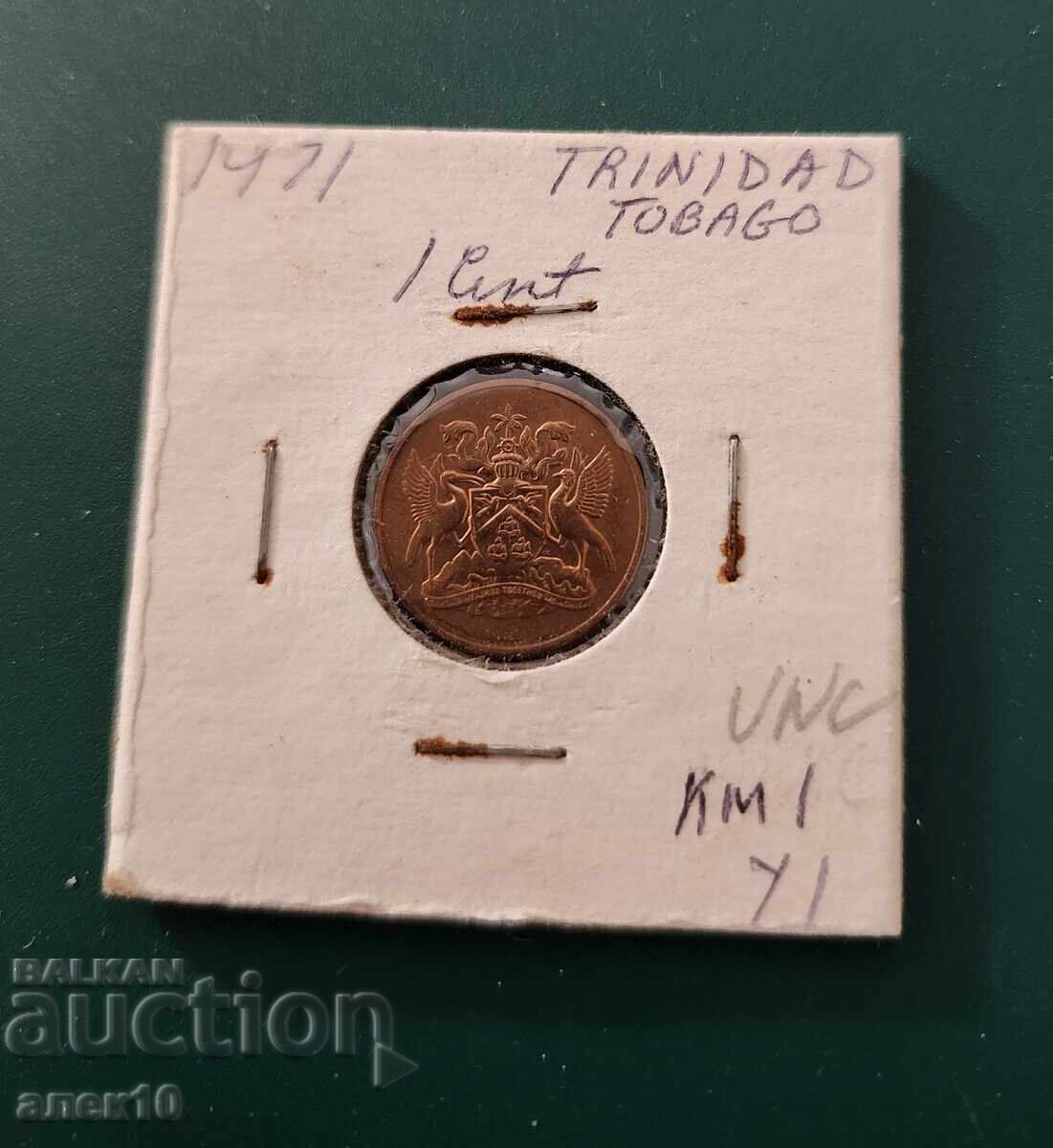 Тринидад  1  цент   1971     ж