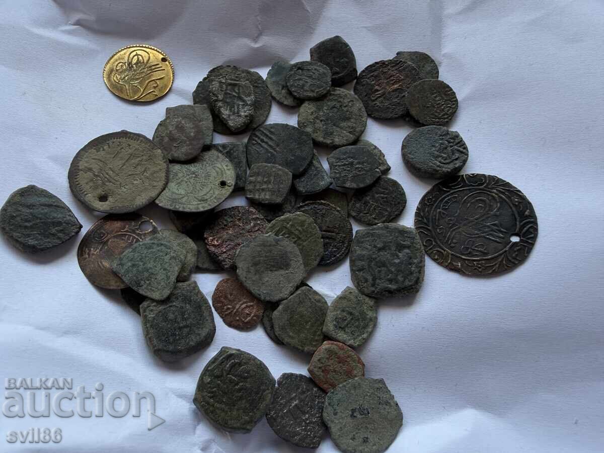 Lot de monede otomane de cupru