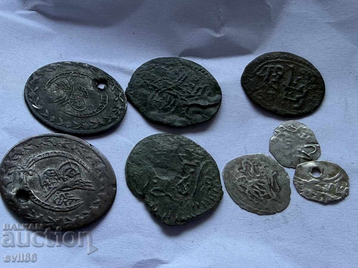 Licitație Lot de monede otomane din cupru și argint