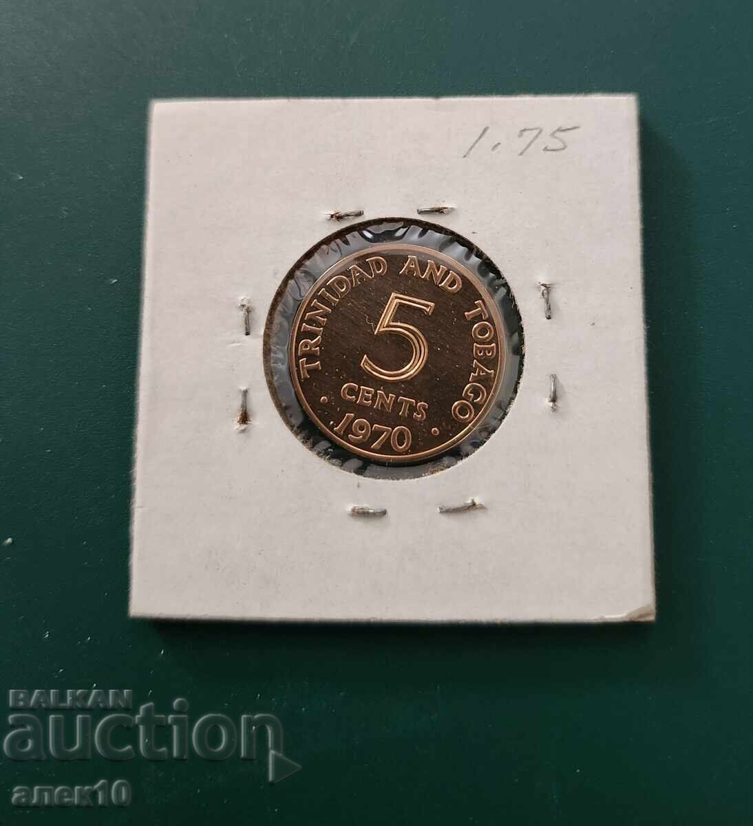Trinidad 5 cenți 1970
