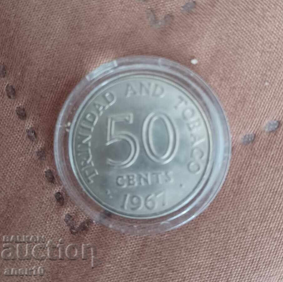 Trinidad 50 cents 1967