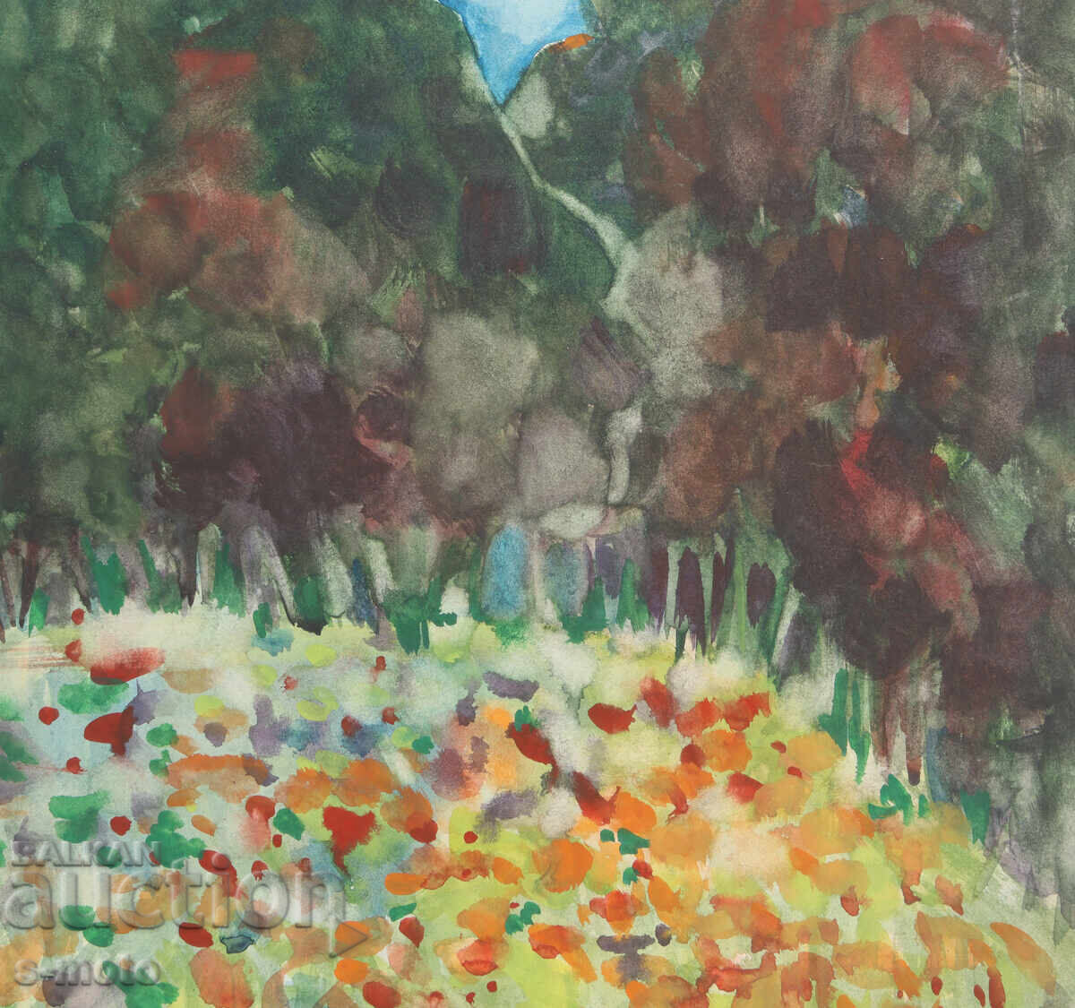 Πίνακας ακουαρέλας τοπίο της Τσβετάνκα Ντασίνα - 5