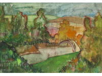 Pictură acuarelă peisaj de Tsvetanka Dashina