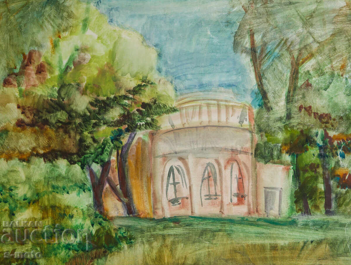 Παράδοση Πίνακας ακουαρέλας τοπίο της Τσβετάνκα Ντασίνα